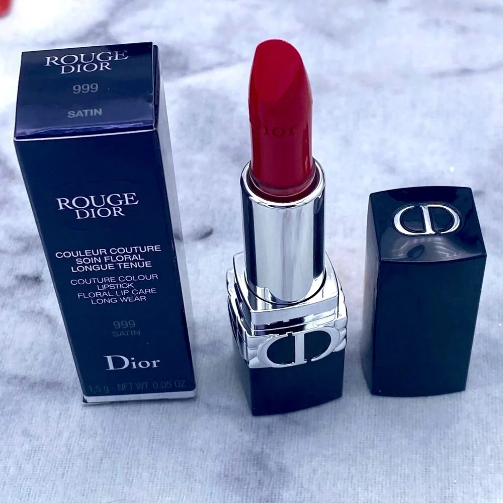 DIOR Beauty Gift Set-Black Pouch,Foundation,Mascara,Lipstick,Serum-8pc-BOXED-NEW